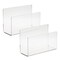 2 Pack Clear Acrylic Mail Organizer, Letter Holder for Desk (6 x 4 x 2.5 Inches)